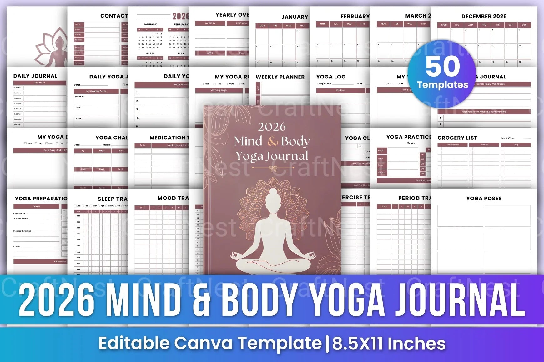 Mind Body Yoga: Enhance Wellness and Balance - CraftNest - Digital Crafting and Art