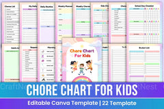 Chore Chart for Kids: Fun and Effective Organization Tool - CraftNest - Digital Crafting and Art