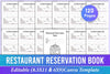 Restaurant Reservation Book Template