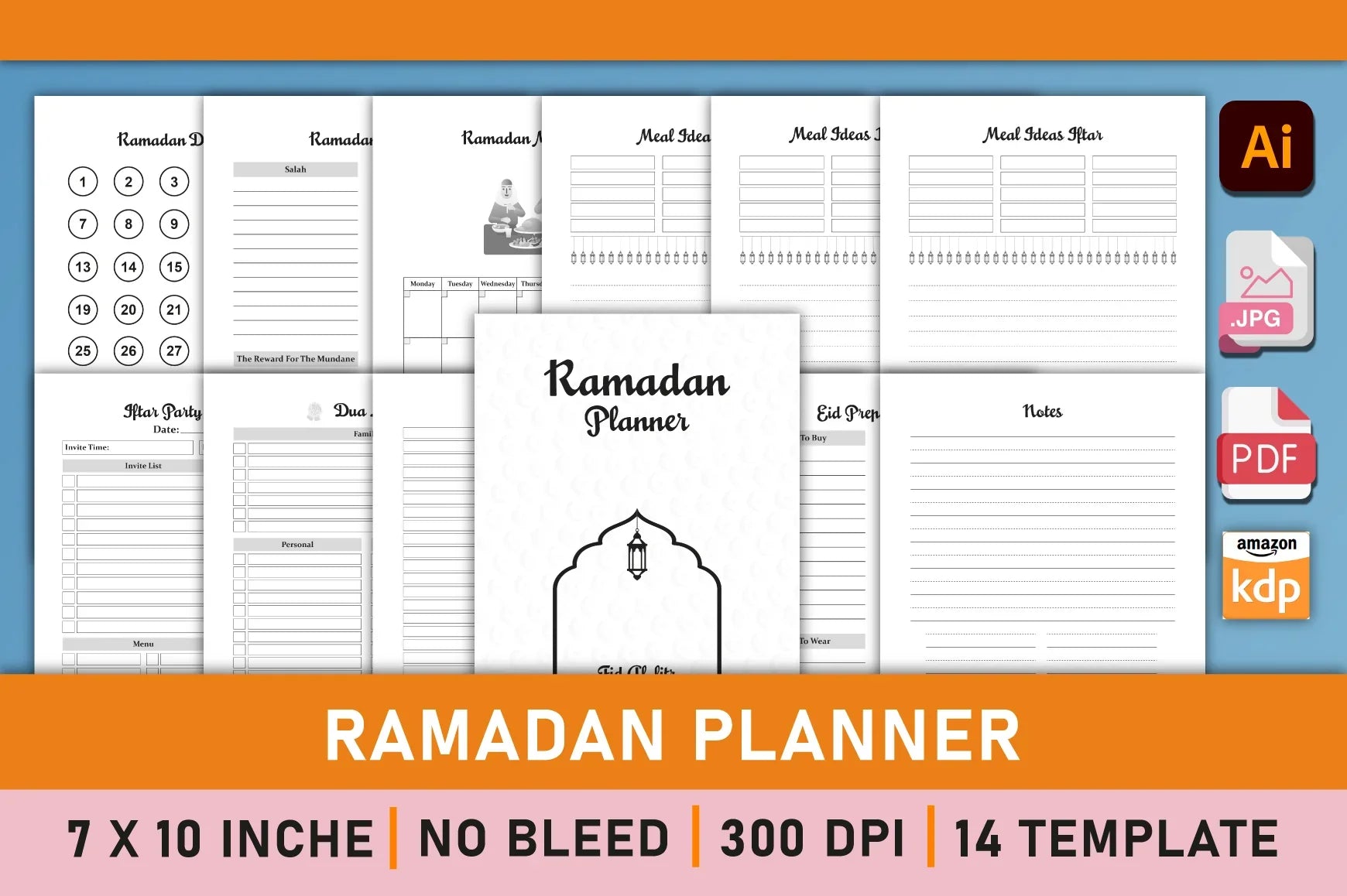 Ramadan Planner Interior Bundle - CraftNest - Digital Crafting and Art