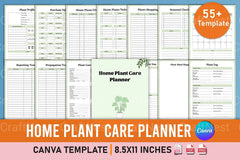 Home Plant Care Planner Template - CraftNest - Digital Crafting and Art