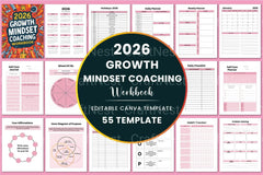 Growth Mindset Coaching Workbook - CraftNest - Digital Crafting and Art