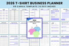 Shirt Business Planner Guide - CraftNest - Digital Crafting and Art