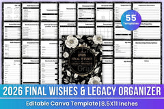 Final Wishes Legacy Organizer - CraftNest - Digital Crafting and Art
