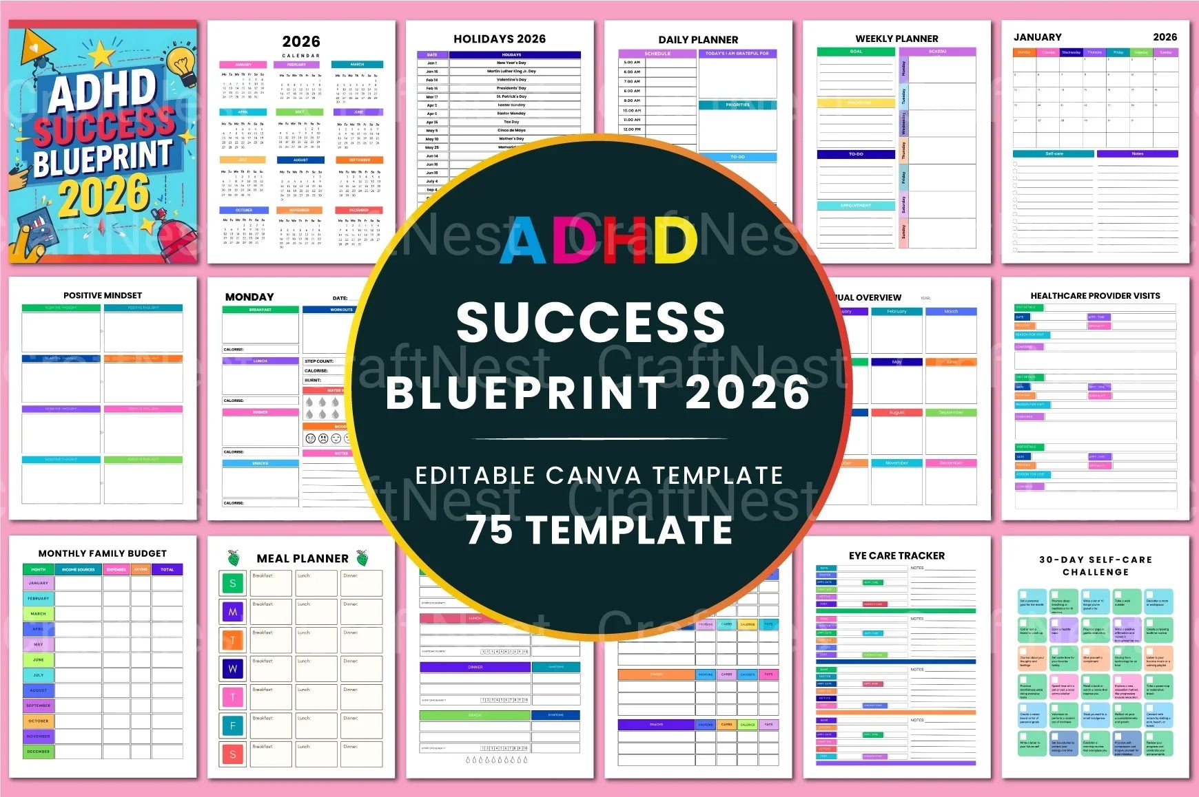 ADHD Success Blueprint - CraftNest - Digital Crafting and Art