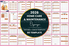 Home Care Maintenance Organizer - CraftNest - Digital Crafting and Art