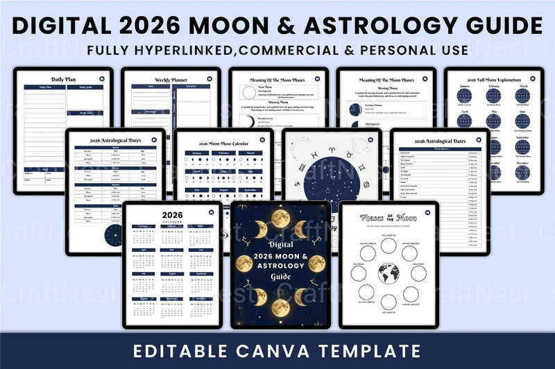 Moon Astrology Guide - CraftNest - Digital Crafting and Art