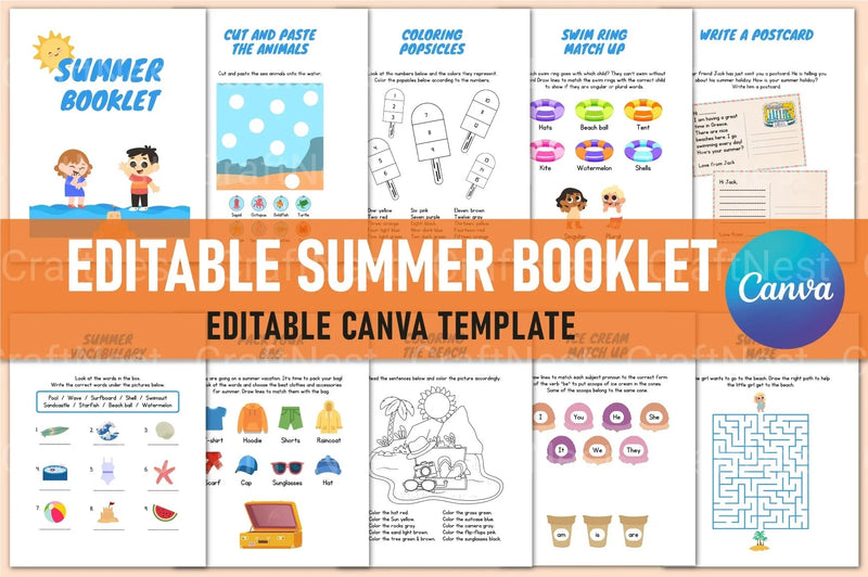 Summer Booklet Guide - CraftNest - Digital Crafting and Art
