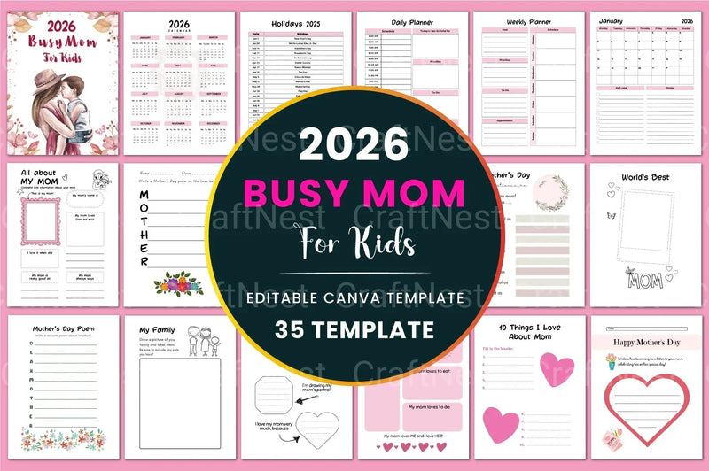 Busy Mom Activities for Kids - CraftNest - Digital Crafting and Art