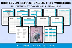Anxiety and Depression Workbook - CraftNest - Digital Crafting and Art