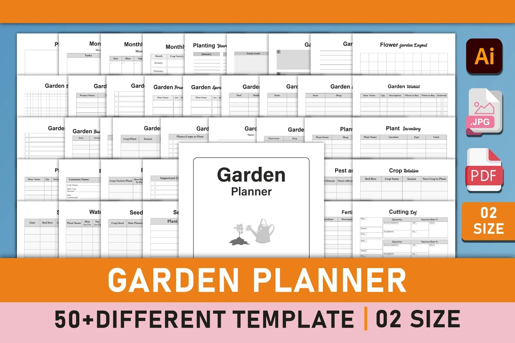 Garden Planner - 100 Planner - CraftNest - Digital Crafting and Art