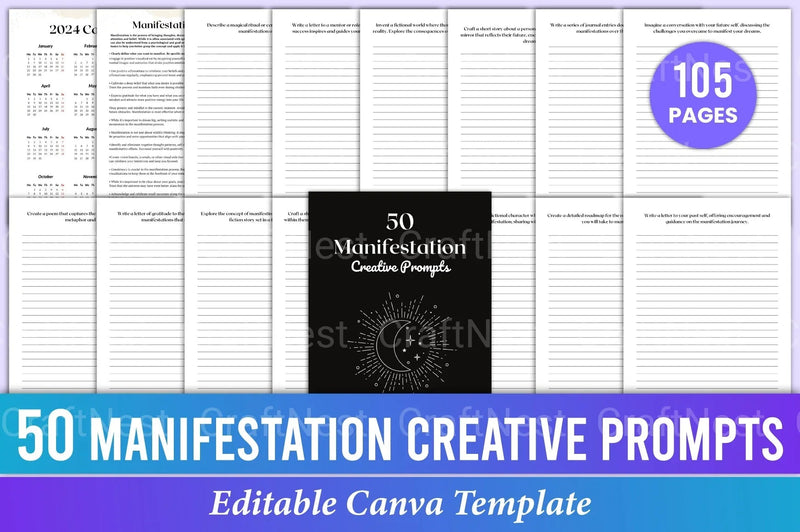 Manifestation Creative Prompts for Inspiration - CraftNest - Digital Crafting and Art