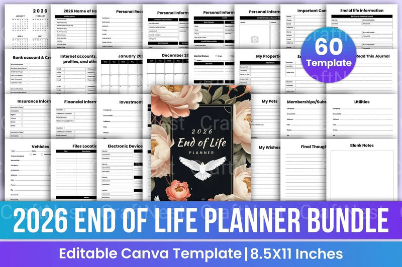 End of Life Planner Guide - CraftNest - Digital Crafting and Art