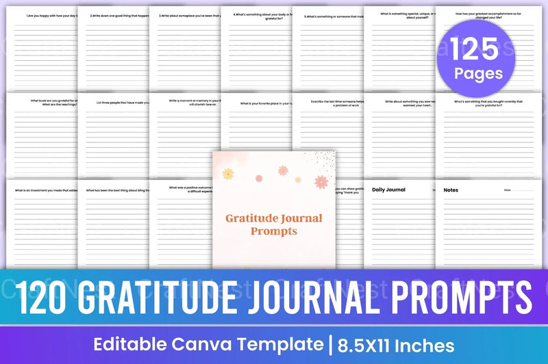 Gratitude Prompts for Daily Reflection - CraftNest - Digital Crafting and Art