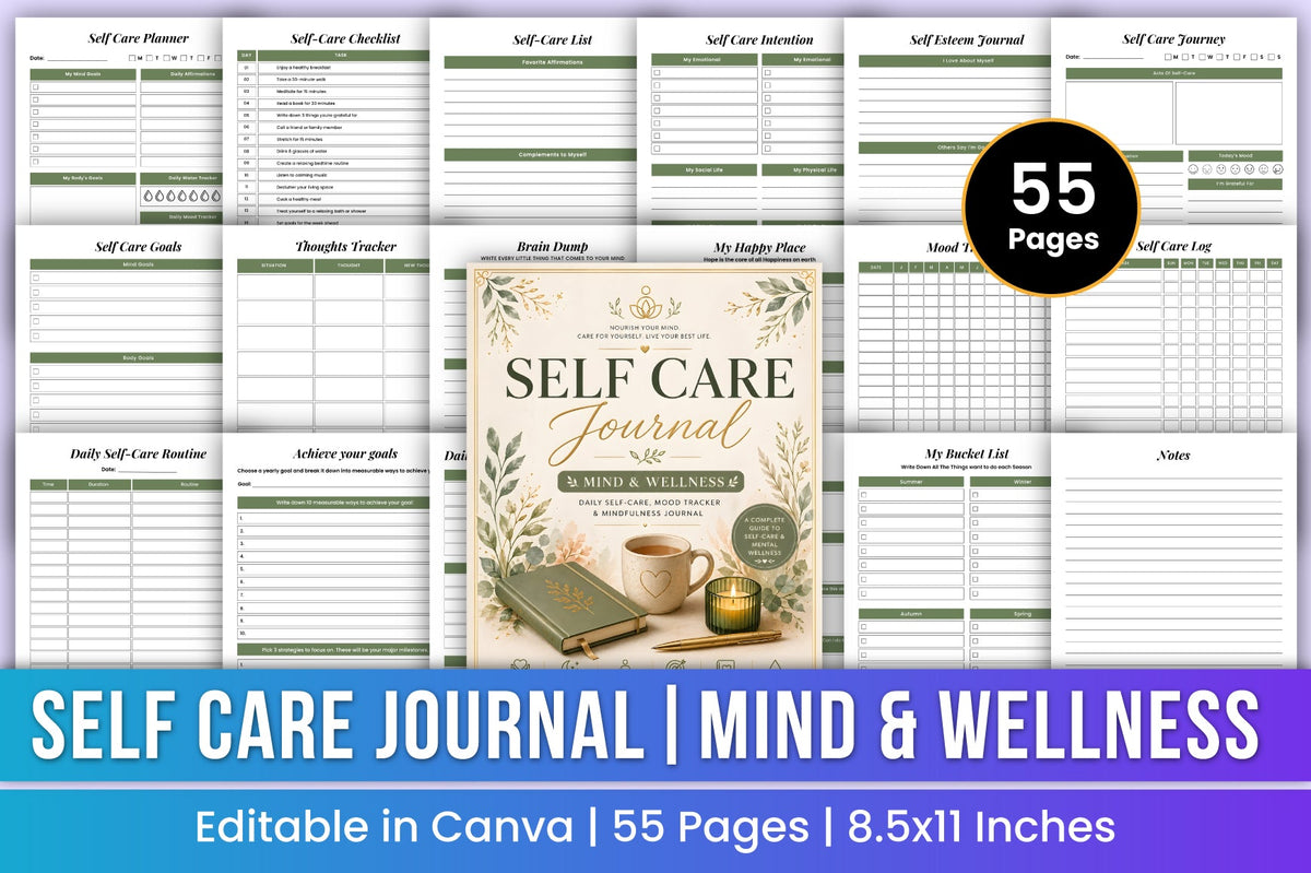 Self Care Journal for Personal Growth