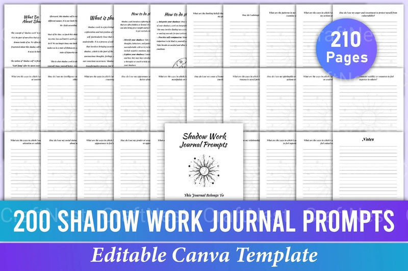 Shadow Work Prompts for Personal Growth - CraftNest - Digital Crafting and Art