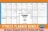 Customizable Fitness Planner Canva Template