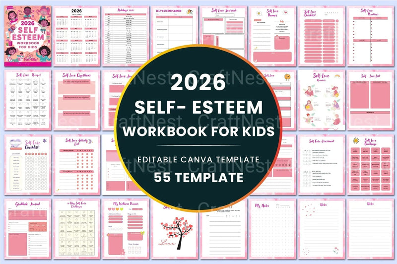 Self Esteem Workbook for Kids - CraftNest - Digital Crafting and Art