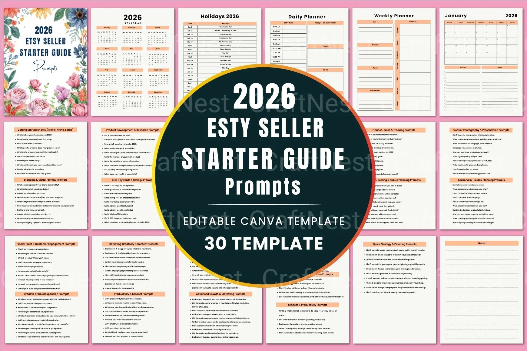 Etsy Seller Starter Guide: Essential Prompts for Success - CraftNest - Digital Crafting and Art