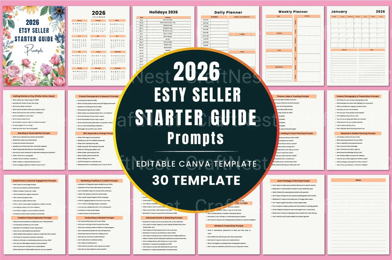 Etsy Seller Starter Guide: Essential Prompts for Success - CraftNest - Digital Crafting and Art
