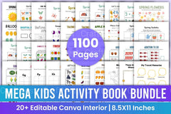 Mega Kids Activity Book: Fun & Educational Activities - CraftNest - Digital Crafting and Art