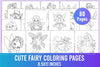 Cute Fairy Coloring Page