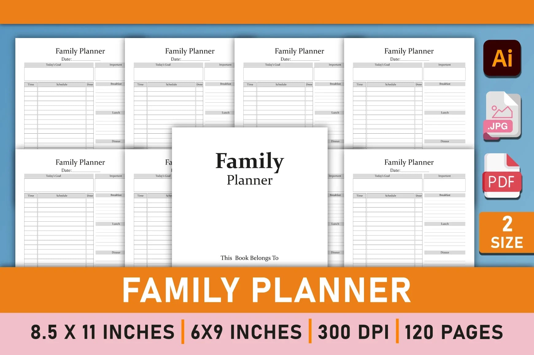 Family Planner - CraftNest - Digital Crafting and Art