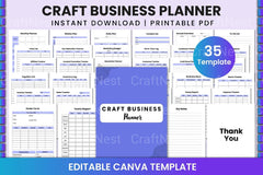 Craft Business Planner Guide - CraftNest - Digital Crafting and Art