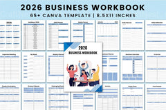 Business Workbook Template for Success - CraftNest - Digital Crafting and Art