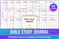 Bible Study Planner Template - CraftNest - Digital Crafting and Art