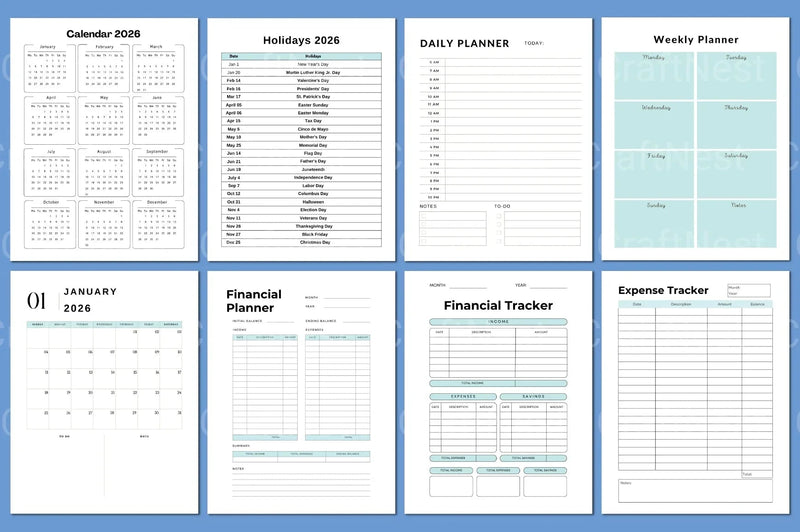 Comprehensive Financial Workbook for Effective Budgeting - CraftNest - Digital Crafting and Art