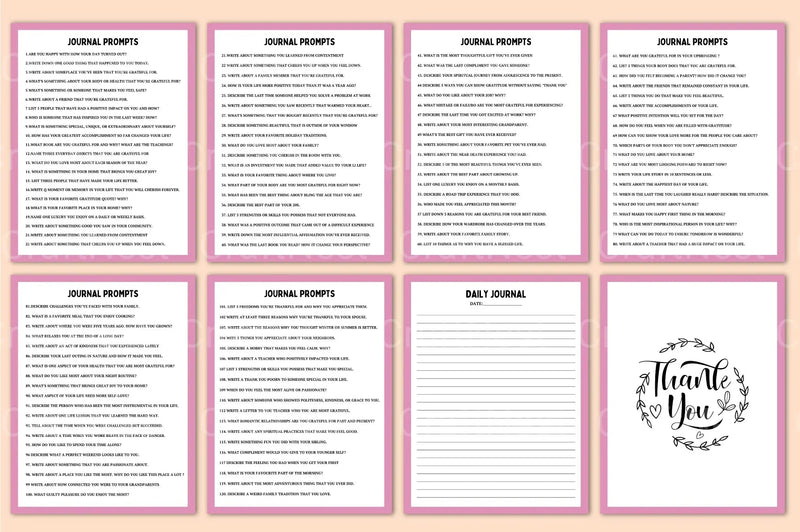 Gratitude Prompts for Daily Reflection - CraftNest - Digital Crafting and Art