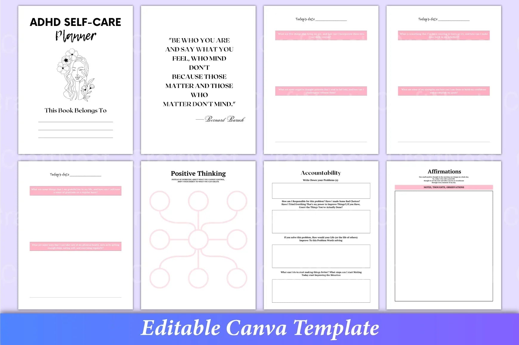Ultimate ADHD Self-Care Planner - CraftNest - Digital Crafting and Art