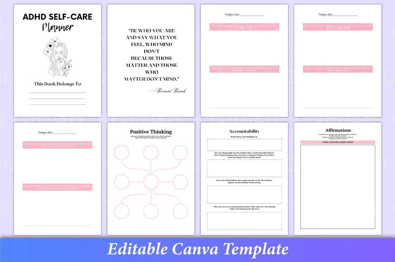 Ultimate ADHD Self-Care Planner - CraftNest - Digital Crafting and Art