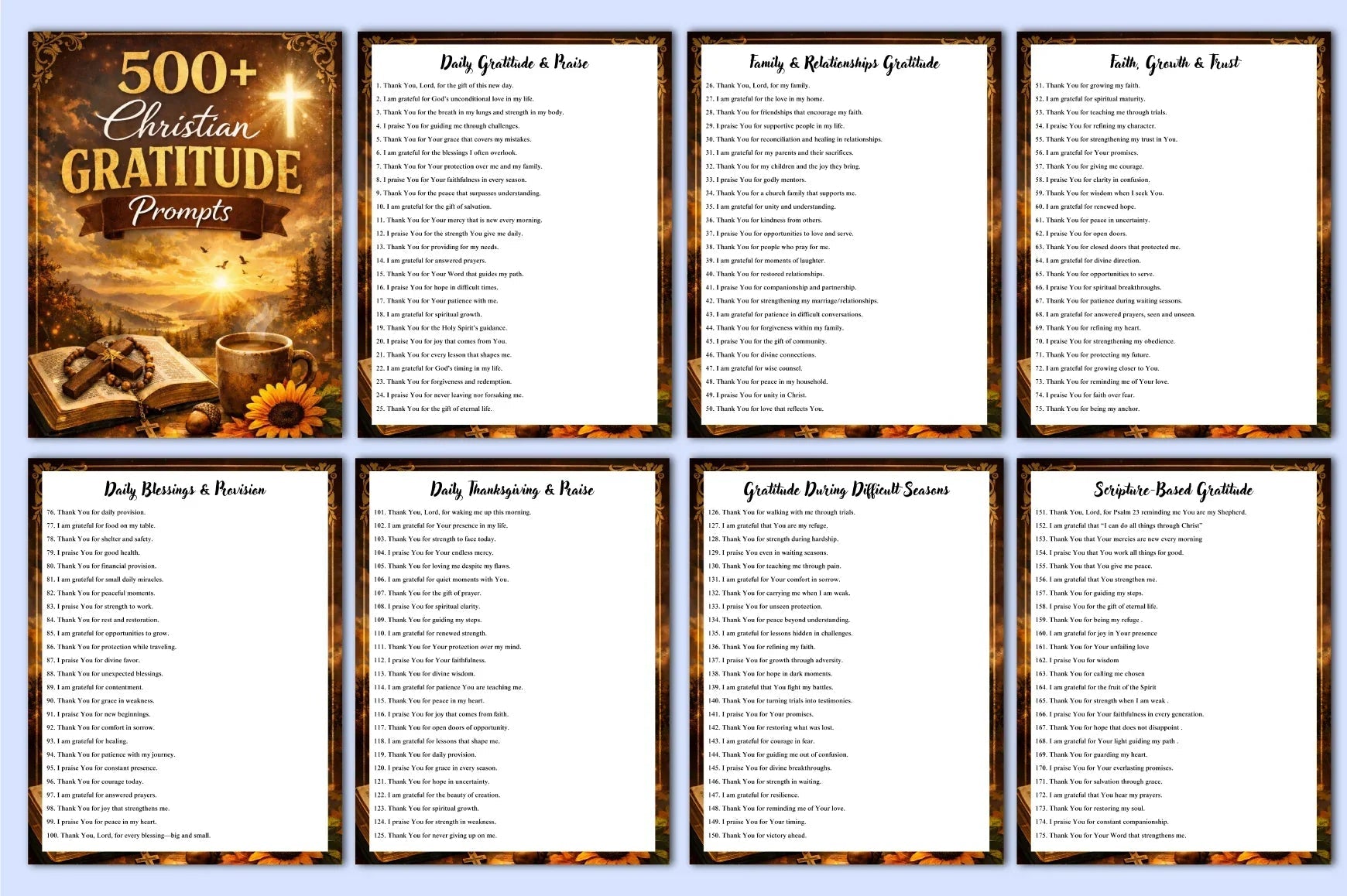 Christian Gratitude Planner - CraftNest - Digital Crafting and Art