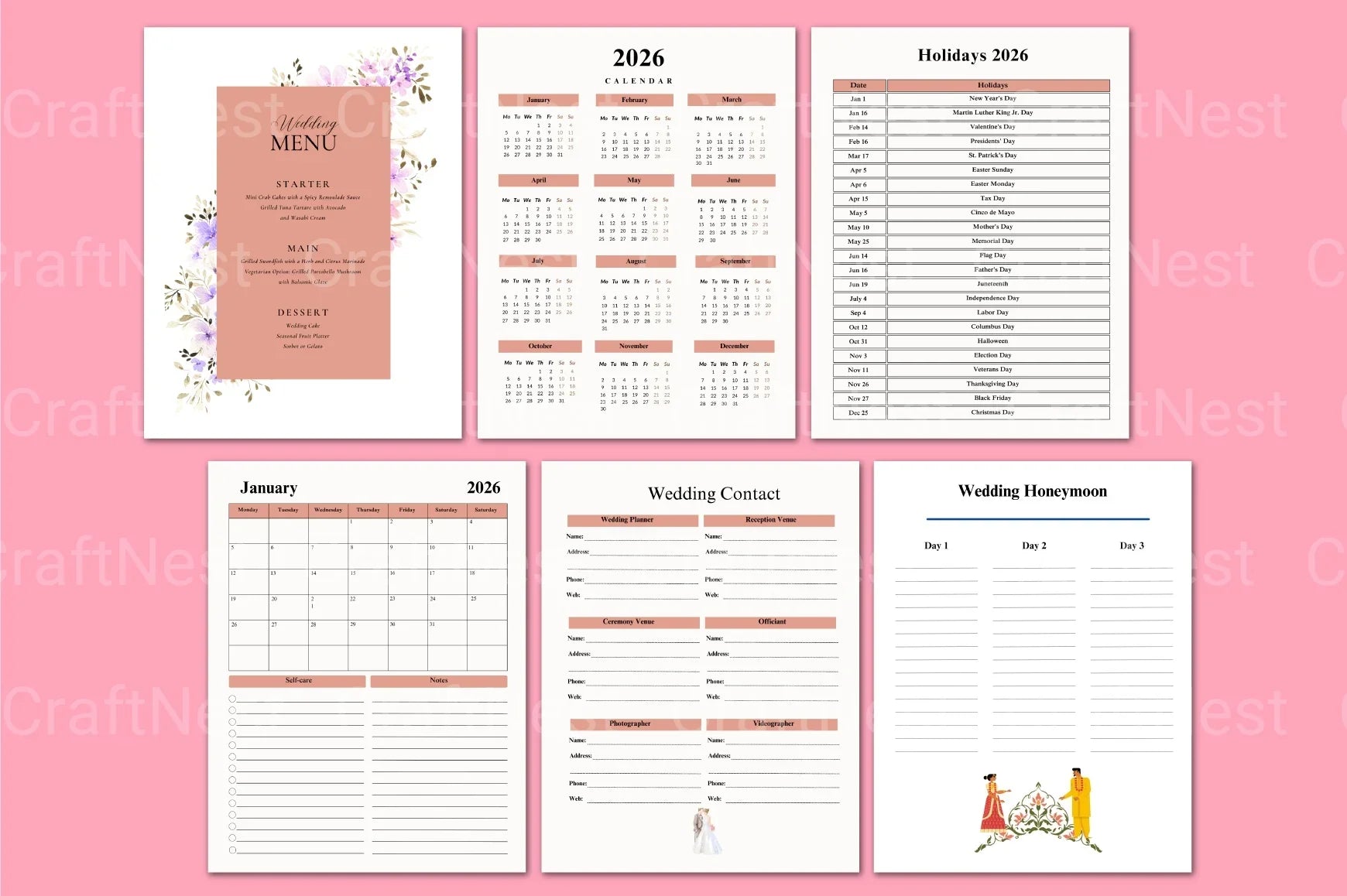 Bride Organizer Services - CraftNest - Digital Crafting and Art