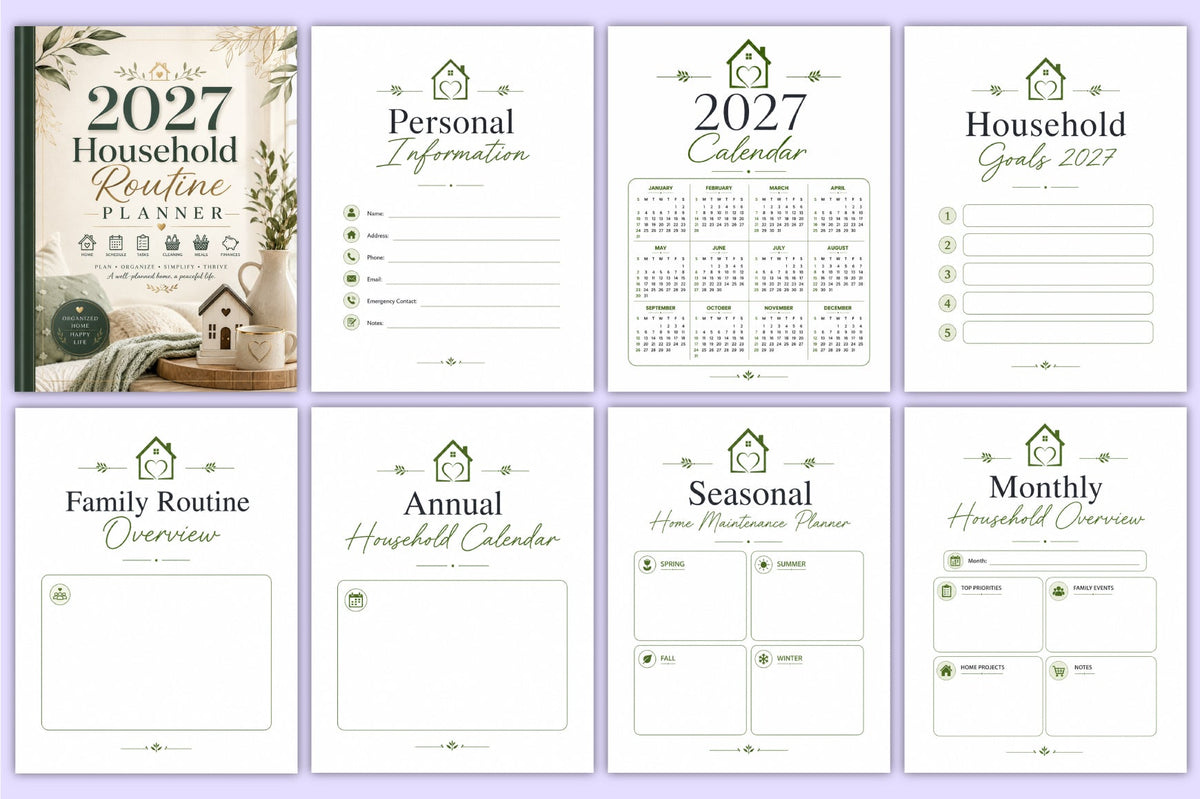 Household Routine Planner 2027