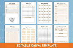 Yoga Canva Template for Design Inspiration - CraftNest - Digital Crafting and Art
