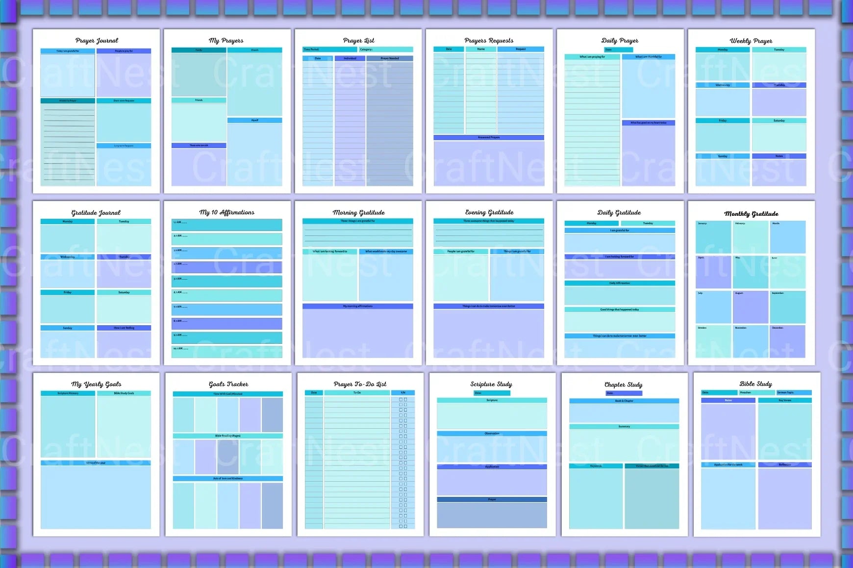 Bible Devotional Planner for Daily Inspiration - CraftNest - Digital Crafting and Art