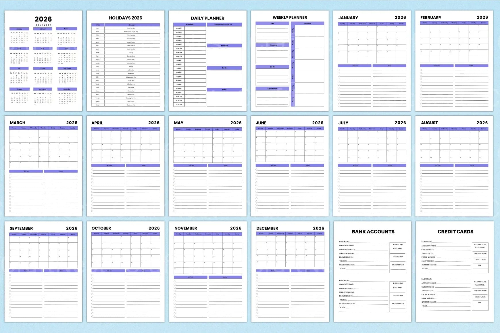 Budget Financial Planner - CraftNest - Digital Crafting and Art