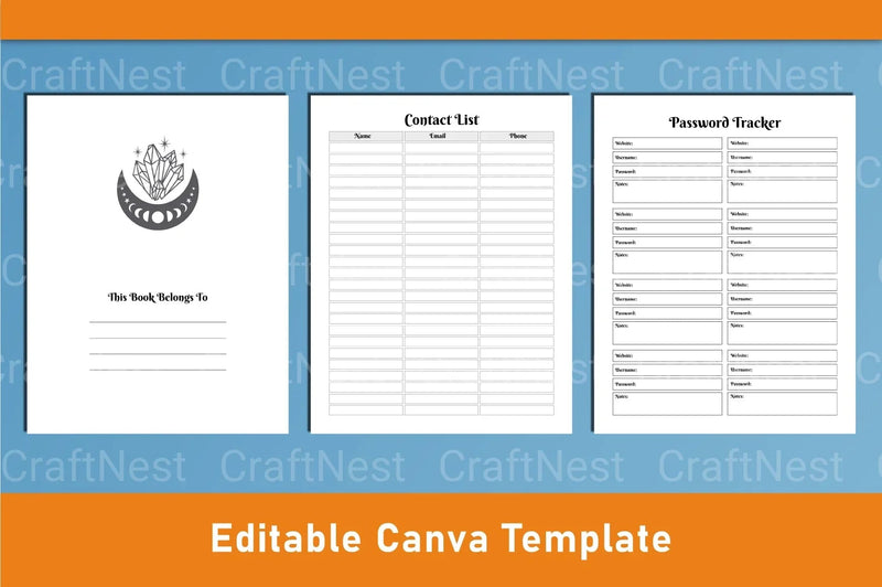 Witchy Planner Canva Template - CraftNest - Digital Crafting and Art