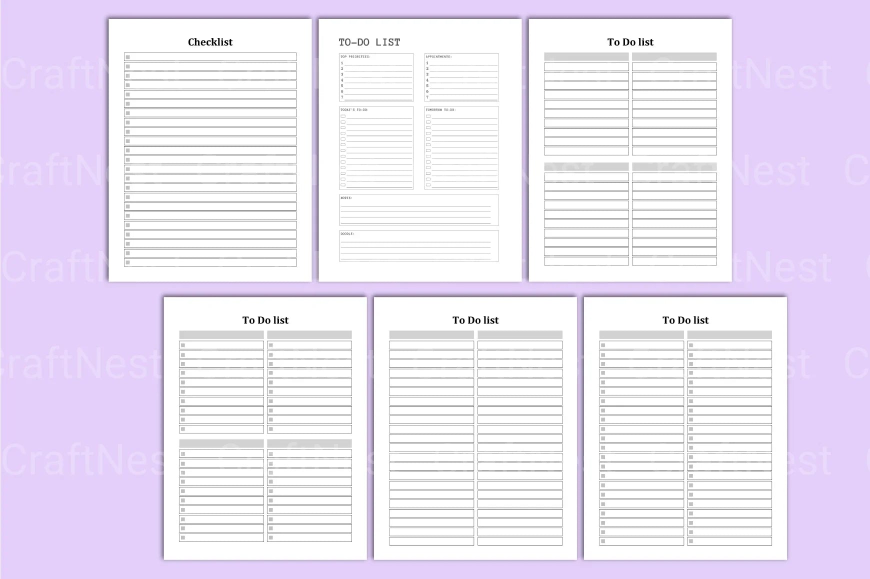 Mega To-Do List Planner - CraftNest - Digital Crafting and Art