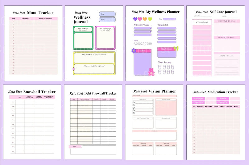 Keto Diet Planner for Effective Weight Loss - CraftNest - Digital Crafting and Art
