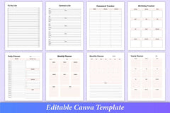 Ultimate Planner Template Canva - CraftNest - Digital Crafting and Art