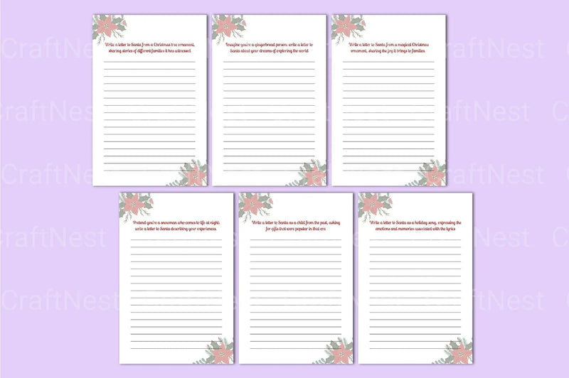 Creative Letters to Santa with Writing Prompts - CraftNest - Digital Crafting and Art