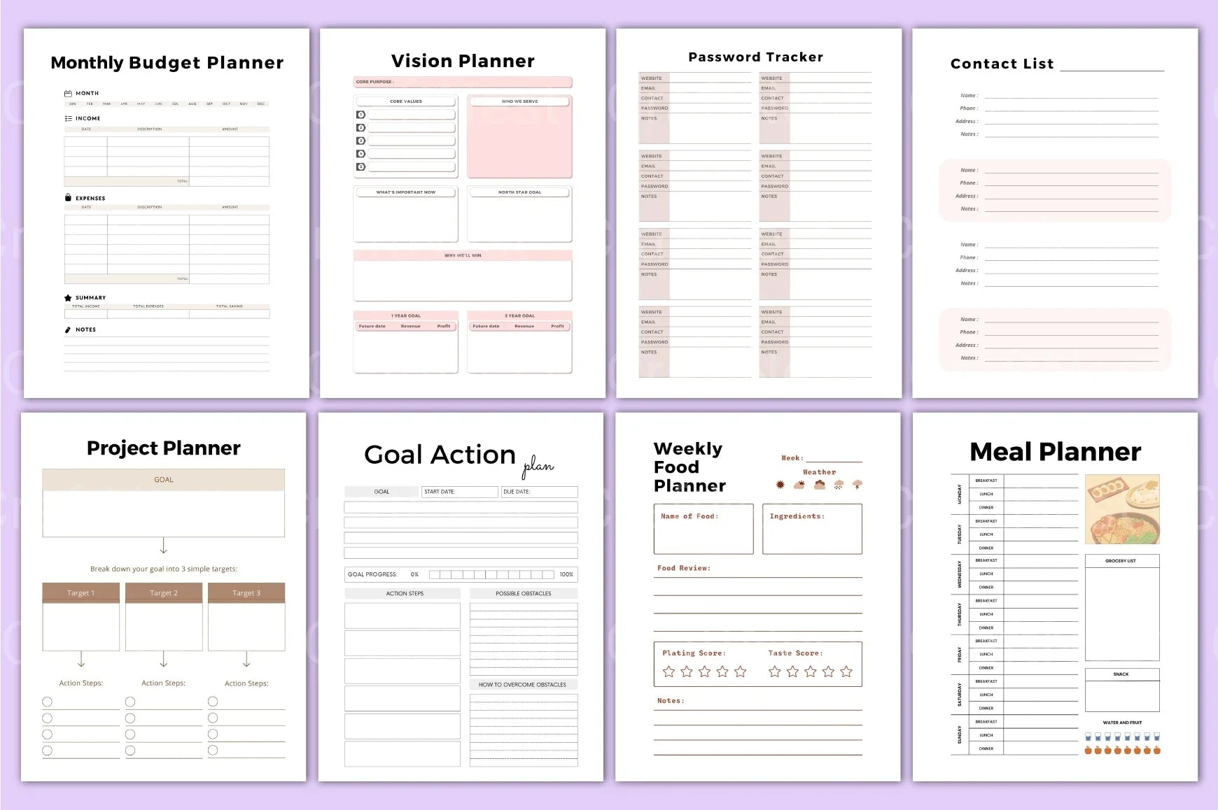 Editable Canva Template Collection - CraftNest - Digital Crafting and Art