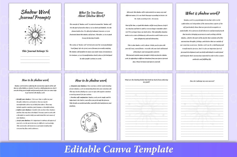 Shadow Work Prompts for Personal Growth - CraftNest - Digital Crafting and Art