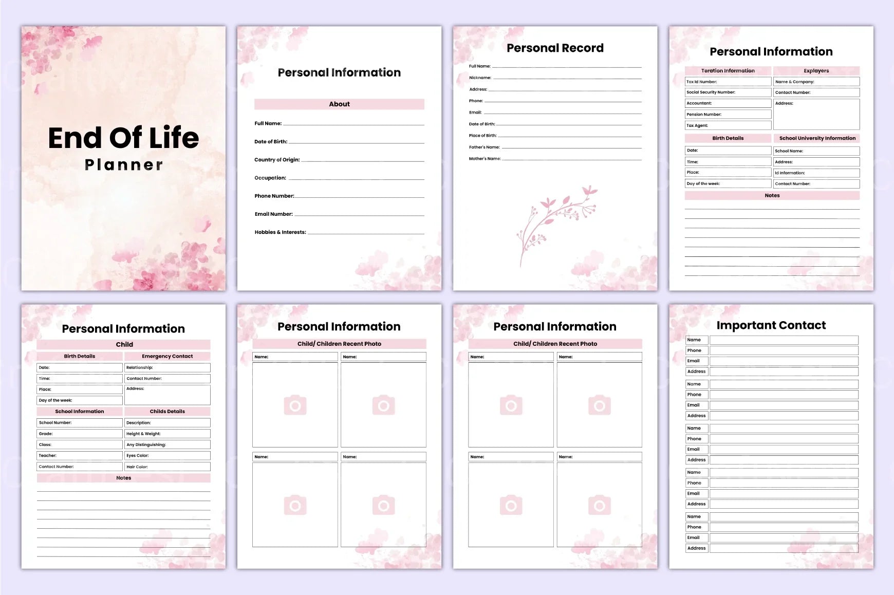 End of Life Planner Guide - CraftNest - Digital Crafting and Art