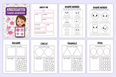Kindergarten Shapes Workbook for Early Learning - CraftNest - Digital Crafting and Art