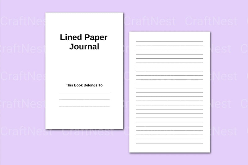 Lined 6x9 Notebook - CraftNest - Digital Crafting and Art